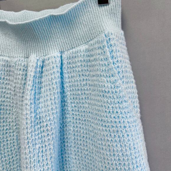 Free People COZY thermal jogger in neon sky-blue Size small new with tags - Picture 5 of 13